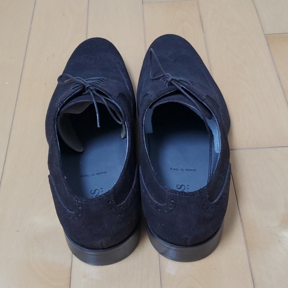 Hugo Boss Brogue Oxford Wingtip - Chocolate Brown - Picture 5 of 7